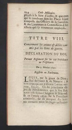 Titre VIII.