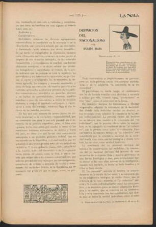 Definición del nacionalismo : Meditación 2°.