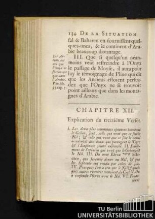 Chapitre XII. Explication du treiziéme Verset.