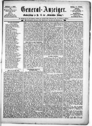 General-Anzeiger. 1898-1902