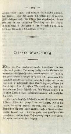 Vierte Vorlesung