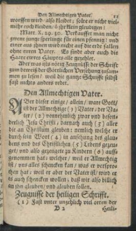 Den Allmechtigen Vater.