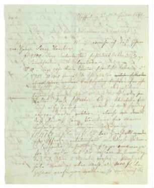 Brief von Emilie Brentano an J. J. Reuß-Brentano
