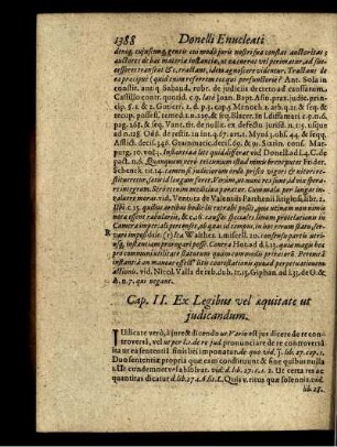 Cap. II. Ex Legibus vel aequitate ut judicandum