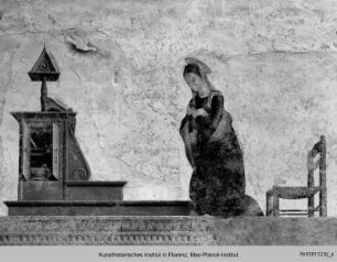 Die Verkündigung an Maria mit musizierenden Engeln