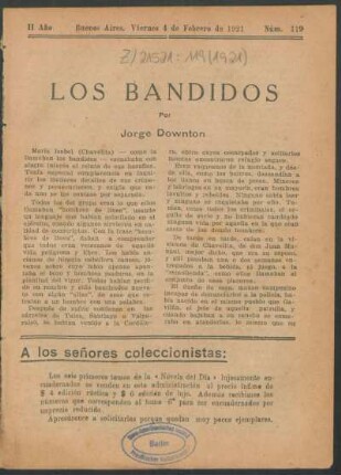 1921011900: Los bandidos