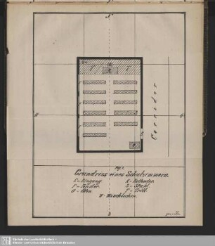 Fig. 1. Grundriss eines Schulzimmers
