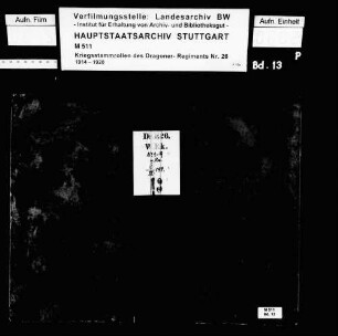Kriegsstammrolle der Wirtschafts-Eskadron