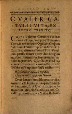 Cai[i] Valeri[i] Catulli, Albi[i] Tibulli, Sexti Aureli[i] Properti[i], Quae Exstant