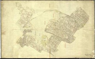 Landesaufnahme des Fürstbistums Osnabrück VII Amt Wittlage - Hunteburg Bl. 1 e Kirchspiele: Lintorf, Barkhausen Feldmark: Angelbeck Ortschaften: Lintorf, Heithöfen, Wimmer, Hördinghausen, Dahlinghausen, Barkhausen, Linne, Rabber, Brockhausen Reinkarte Teil 5: Dahlinghausen, Wimmer Ausf.-Art: Farbige Zeichnung auf Karton, auf Leinen aufgezogen Herst.: Johann Wilhelm Du Plat Herst.: Ruperti (Direktion: Johann Ludwig Hogreve) Format: ca. 70 x 110 cm Maßstab: 1 : 3 840