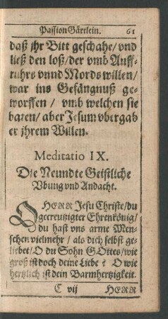 Meditatio IX.