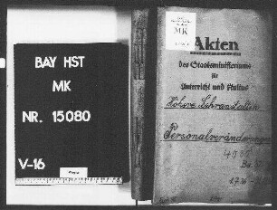Lehrpersonal. Personalveränderungen (Ruhestand, Versetzung, Beförderung usw.)