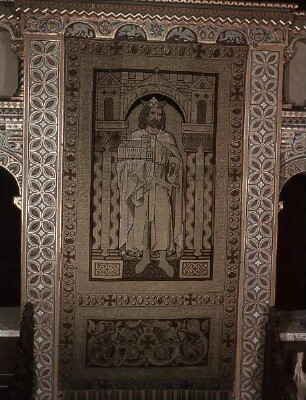 Unbekannter Herrscher mit Kirchenmodell als Stifter