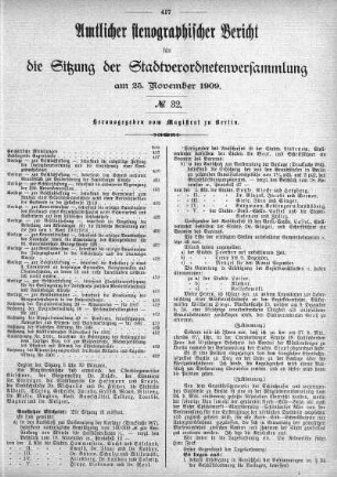 No. 32, 25.11.1909