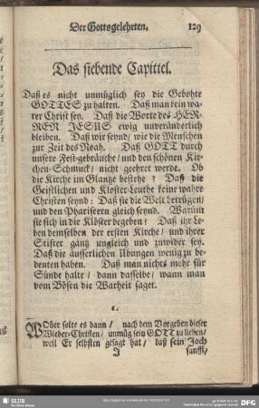 Das siebende Capittel