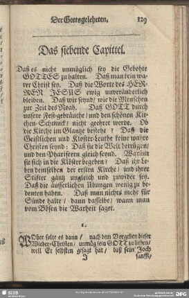 Das siebende Capittel