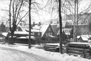 Klingenthal, Talstraße. Blick vom Schulplatz