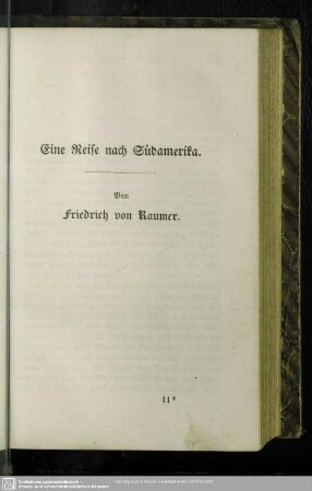 Eine Reise nach Südamerika