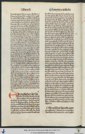 Die vorred in die andern epistel