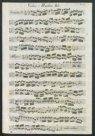 Violino o Hautbois II.do