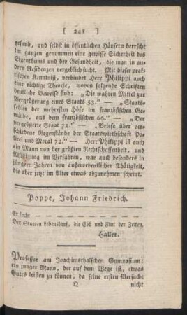 Poppe, Johann Friedrich