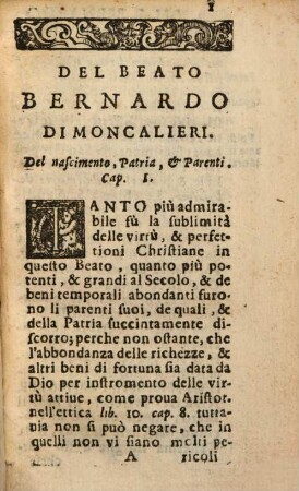 Vita del beato Bernardo di Moncalieri