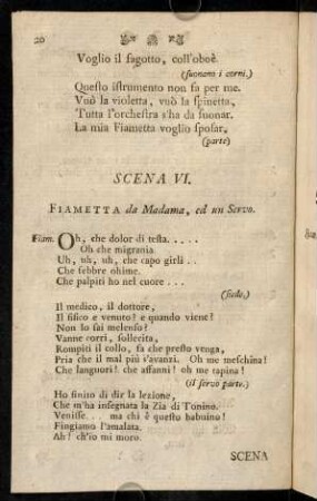 20-31, Scena VI. / Sechster Auftritt. - Scena VIII. / Achter Auftritt