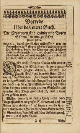 Vorrede Uber das vierte Buch.