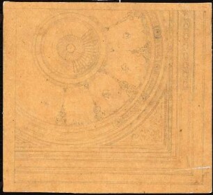 Villa, Kairo (?): Deckengestaltung, Detail einer Rosette