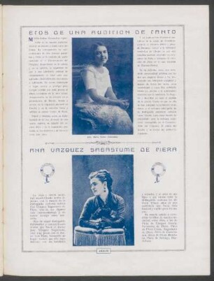 Ecos de una audición de canto