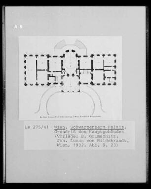 Grundriss des Schwarzenberg-Palais