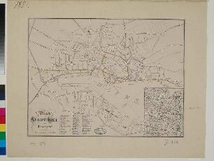 Plan der Stadt Kiel und Umgegend.