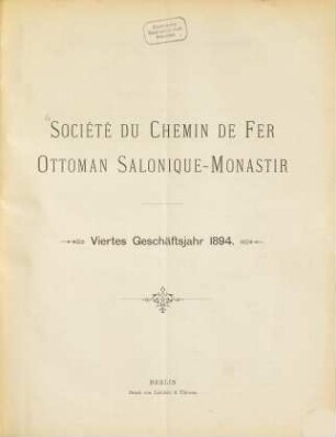 Geschäftsjahr .... 4. 1894 (1895)