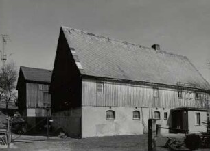 Krumhermsdorf : Neustadt-Krumhermsdorf in Sachsen. Zweiseithof (Anfang 19. Jahrhundert), Hauptstraße 57. Straßenansicht