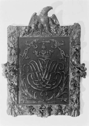 königliches Monogramm zur Huldigung König Karl XII.