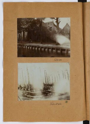 Haus am Wasser, Edam. Hafen, Edam-Volendam: Ansichten (aus: Skizzen- und Fotoalbum 27)