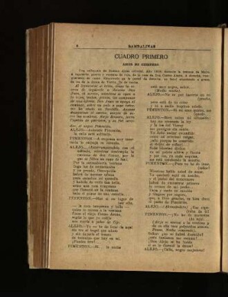 Cuadro primero - Amor de Chispero