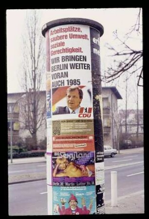 Wahlplakat CDU 12.12.84.