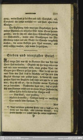 Sieben und vierzigster Brief