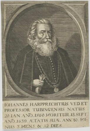 Bildnis des Iohannes Harpprechtius