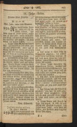 IX. [i.e. XI] Jesus-Lieder.