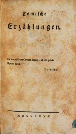 Comische Erzählungen