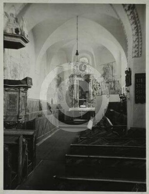 Chor der evangelischen Pfarrkirche Pampitz