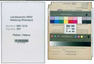 Entnazifizierung Helene Peltzer , geb. 28.09.1889 (Lehrerin)