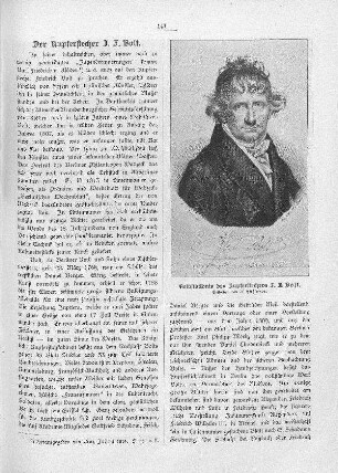 Selbstbildnis des Kupferstechers J. F. Bolt