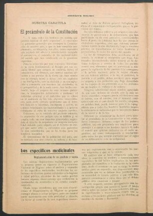 Nuestra carátula - El preámbulo de la Constitución