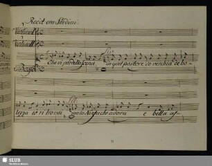 Recit[ativo acc.] Che vi par della scena