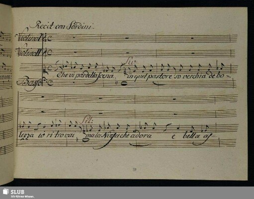 Recit[ativo acc.] Che vi par della scena