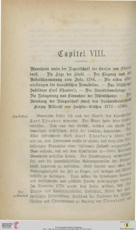 Capitel VIII.