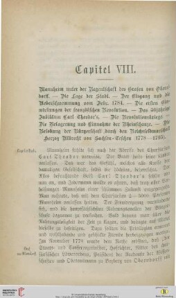 Capitel VIII.